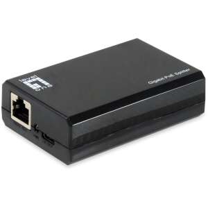 LevelOne 1x Gigabit POS-5001 USB-C PD 3.0 Splitter 50W PoE (POS-5001) 95945516 - Switch