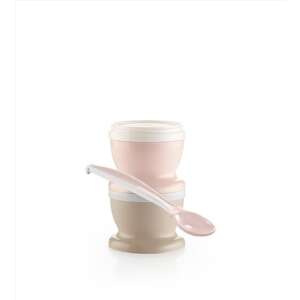 ThermoBaby kanál és bébiétel-tároló dobozok (2db) - Powder Pink 35902301 Gyerek étel-és italtároló