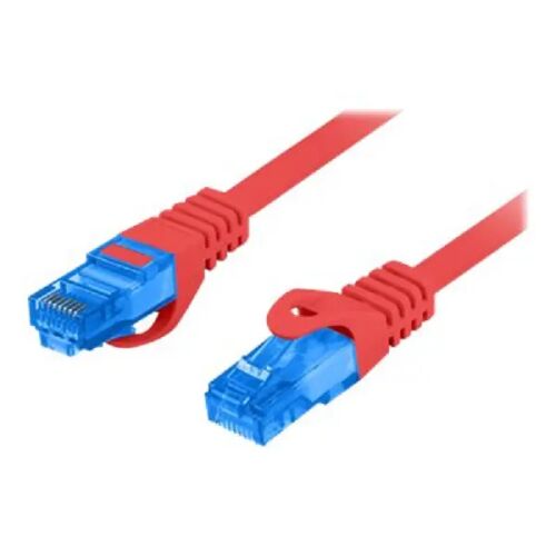 Cablu Lanberg S / FTP Patch cord, 1 m, Rosu (PCF6A-10CC-0100-R) 133989425