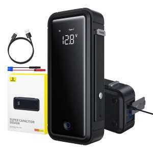 Baseus Super Energy Mega Car Jump Starter Powerbank 3000A fekete, autós önindító, powerbank, hordozható töltő, vészindító, autós akkumulátor booster, fekete szín - Baseus