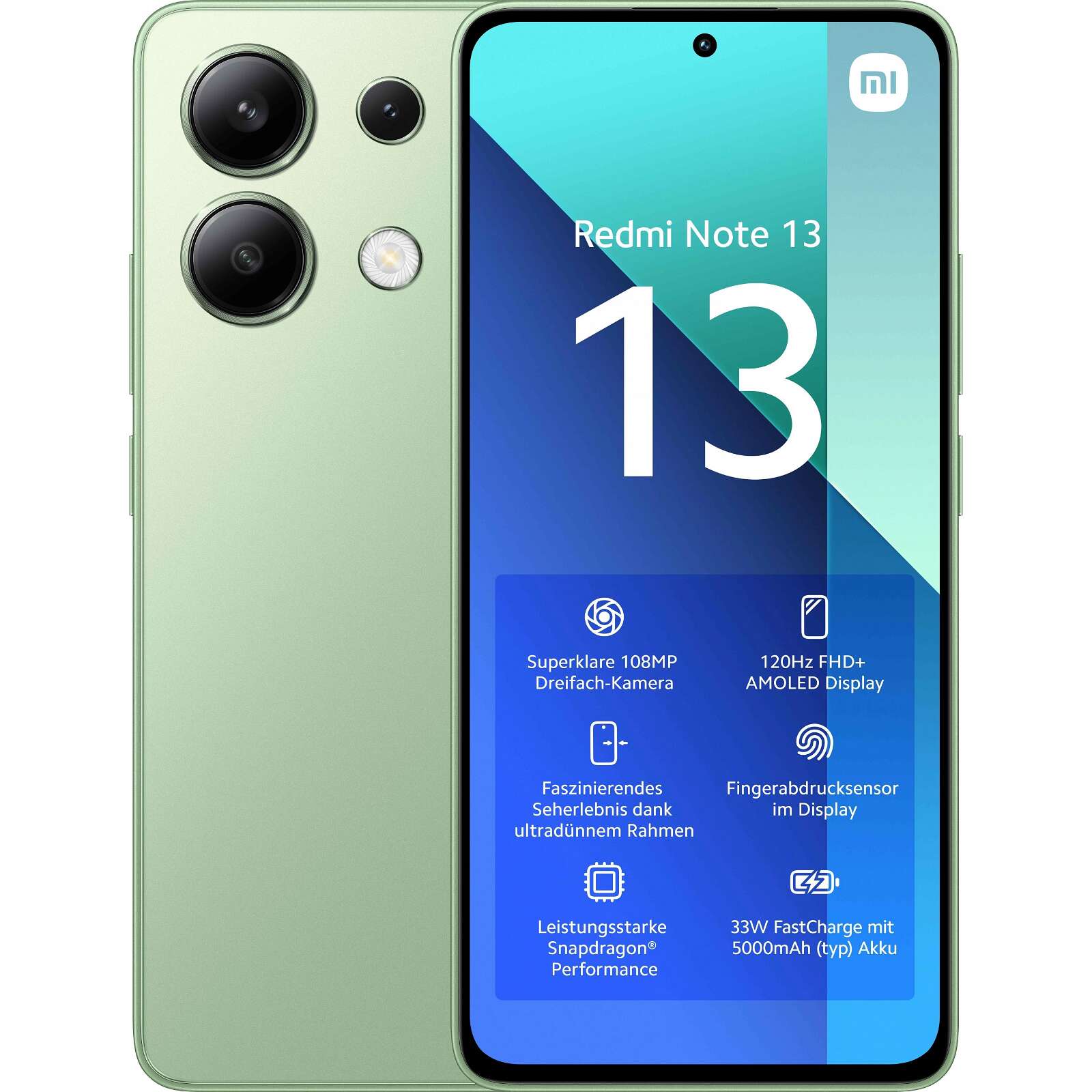 Xiaomi redmi note 13 128gb 6ram 4g eu green (mzb0g66eu)