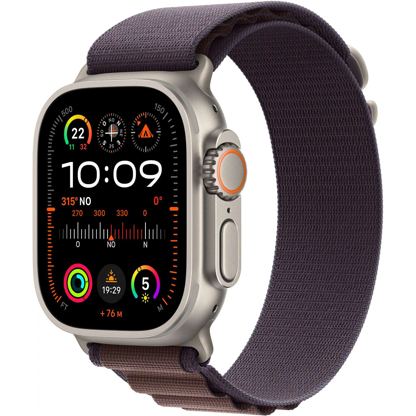 Apple watch ultra 2 titanium cellular 49mm (alpine loop indigo) l...