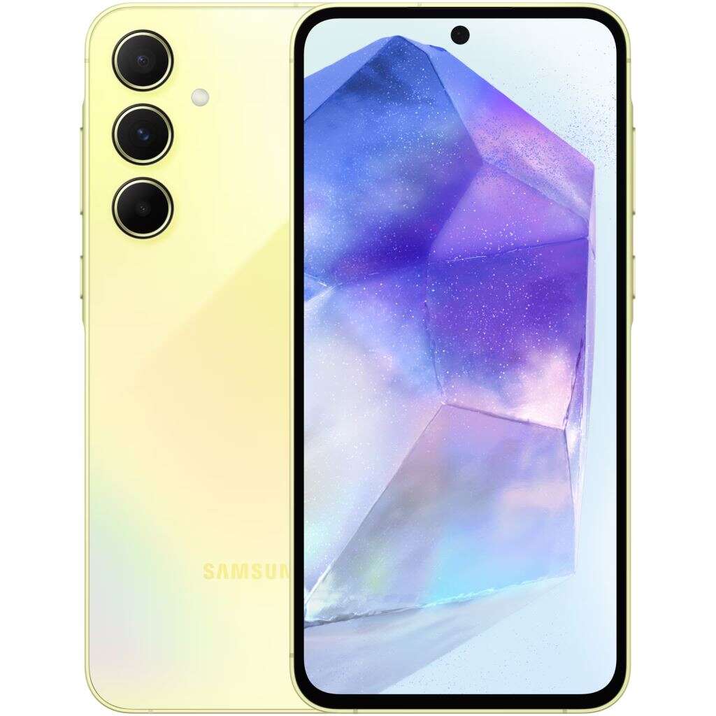 Samsung galaxy a55 5g 8/128gb dual-sim mobiltelefon király sárga (sm-a556bzya) (sm-a556bzya)