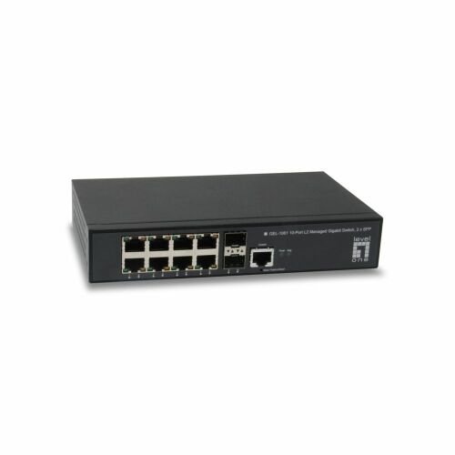 LevelOne GEL-1061 10-Port Gigabit Ethernet Managed Switch Vorderansicht