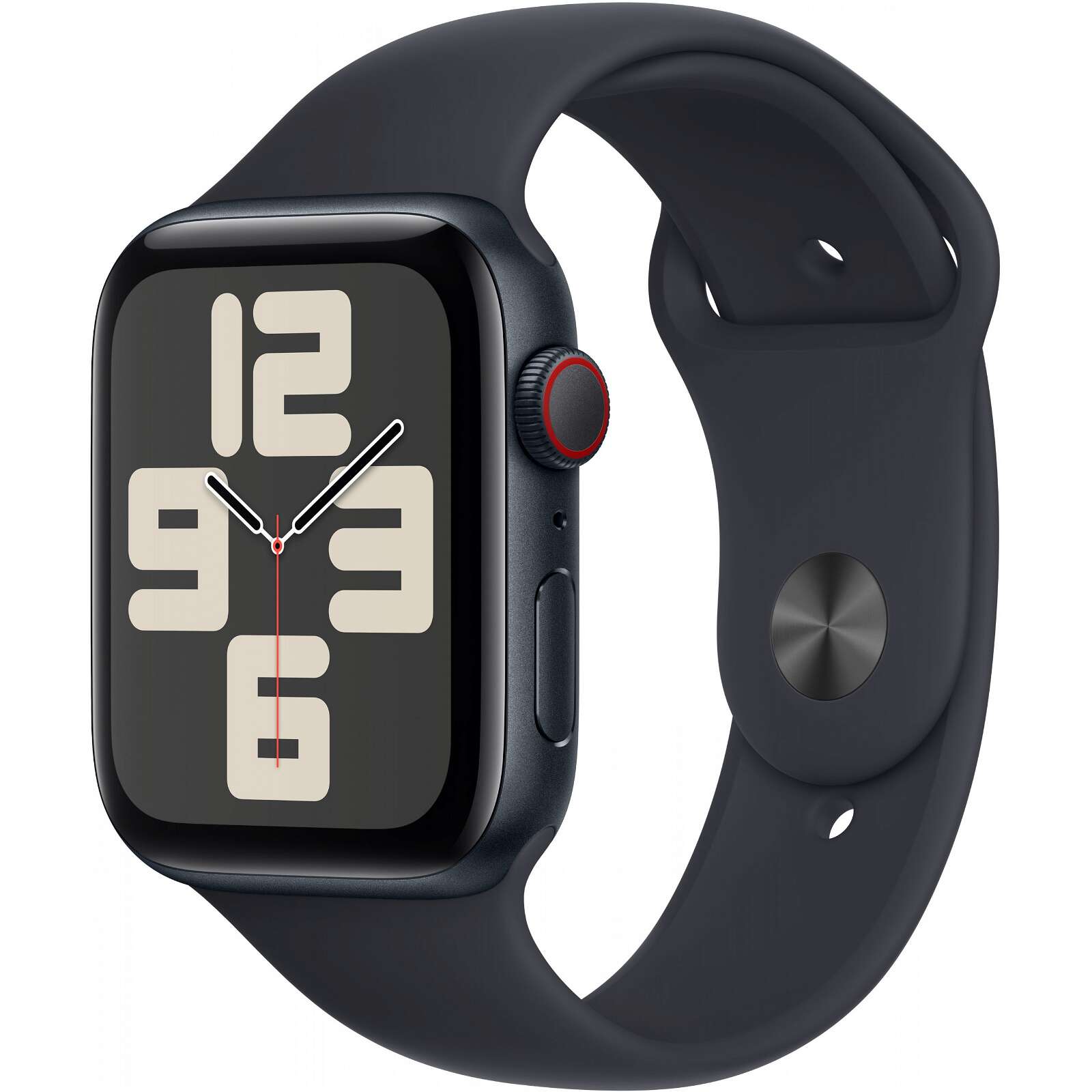 Apple watch se aluminium cellular 44mm mitternacht (sportarmband...