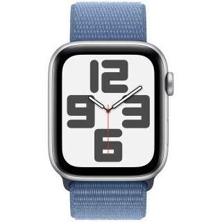 Apple watch se aluminium 44mm silber (sport loop winterblau) new...