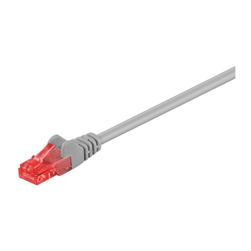 Goobay U/UTP CAT6 sivý patch kábel s konektorom RJ45