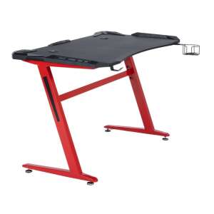 BipiLine Gamer Asztal - Karbon - Piros