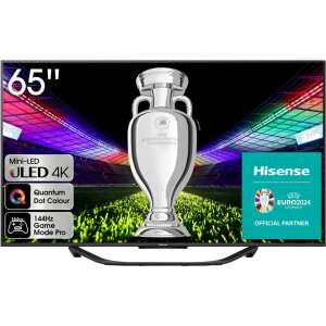 Telewizor Hisense 65" U7KQ, 4K Ultra HD 3840x2160, ULED, FALD, Quantum Dot, 144 Hz, IPS, HDR 10+, HLG, Dolby Vision IQ, Dolby Atmos, Smart TV, WiFi 5 GHz, WiFi Direct, BT, Anyview Cast, 4xHDM