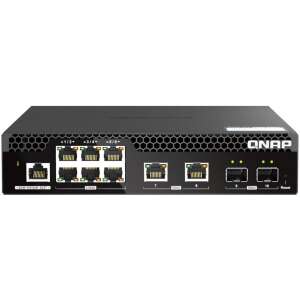 QNAP QSW-M2106R-2S2T 10G Ethernet Managed L2 Switch with 6x 10GBase-T ports and 2x SFP+ ports - QNAP