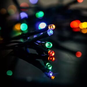 Detaljan prikaz DekorTrend 180 LED Multicolor String Lights, za unutarnju i vanjsku upotrebu - Božić