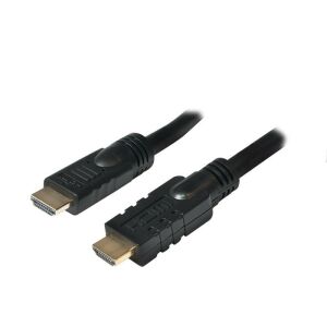 Detail záberu konektorov aktívneho HDMI kábla LogiLink - Logilink
