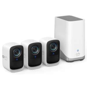 Bezprzewodowy system kamer bezpieczeństwa Eufy eufyCam 3C 3+1 Kit S300, 3 kamery zewnętrzne i 1 stacja bazowa - Eufy