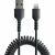 StarTech Spirál Lightning Kábel - 1m - Fekete 96014640