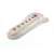 White 6-outlet power strip with 5 meter cable