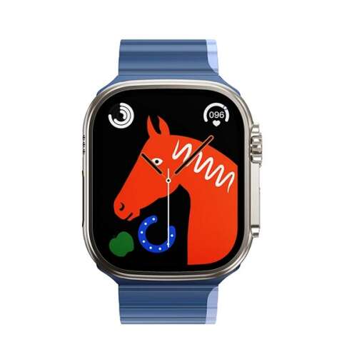 HOCO AS102 szilikon szíj Apple Watch-hoz, sötétkék és világoskék