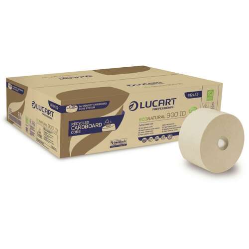 Toaletný papier Lucart ECO Natural 900 ID Mini, 202m, 2-vrstvový, 12 rolí v balení