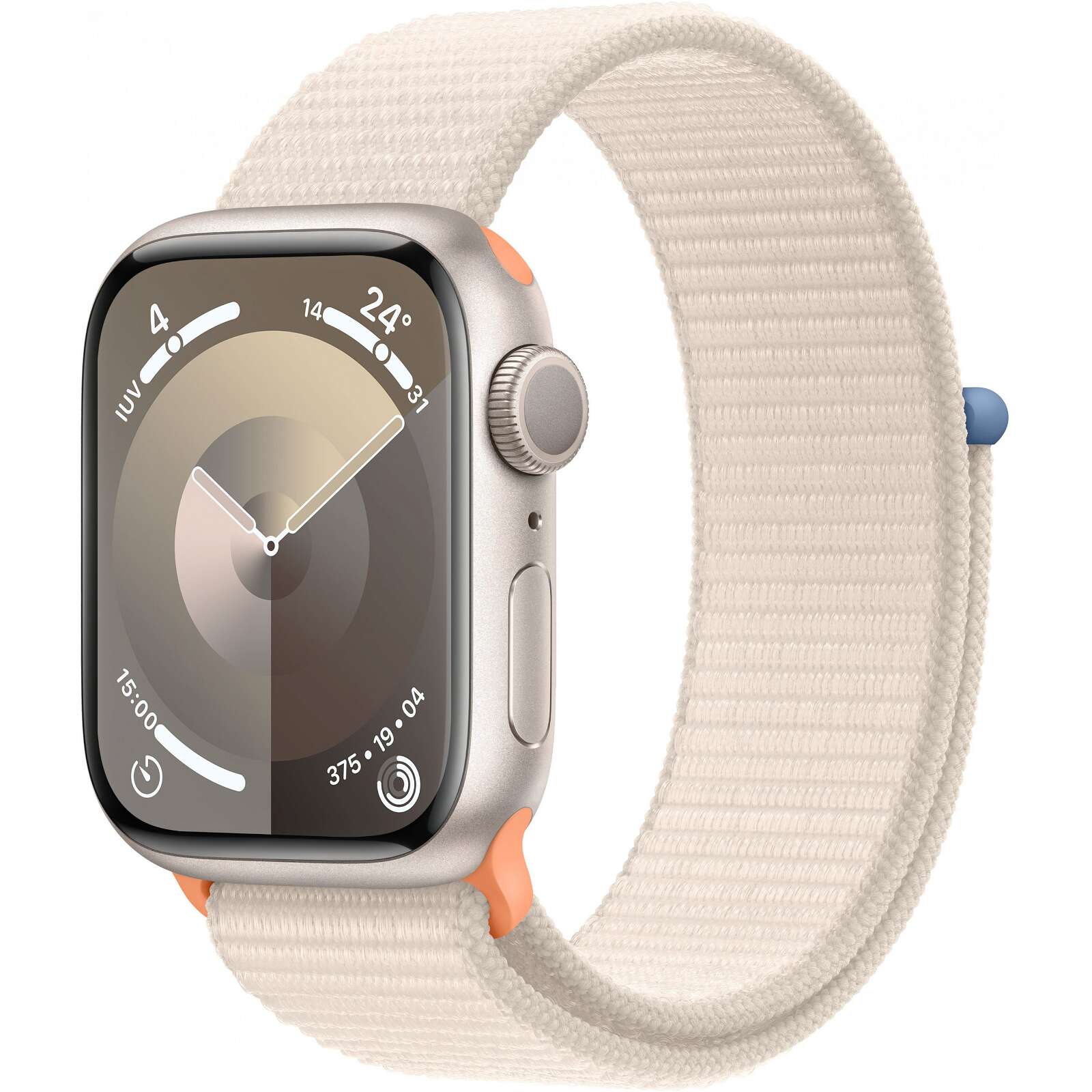 Apple watch s9 aluminium 41mm polarstern (sport loop polarstern)...