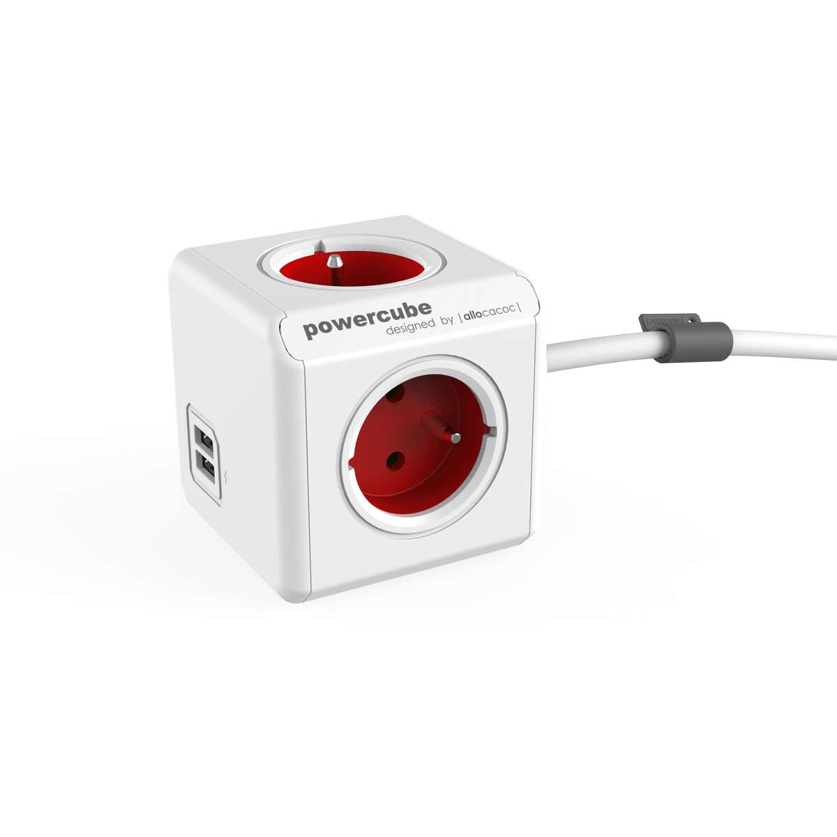 PowerCube Extended USB-Verlängerungskabel 1,5 m rot (2402RD/FREUPC)