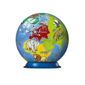 Ravensburger 3D Puzzle Globus mit Weltkarte und Tierillustrationen - Ravensburger Puzzle