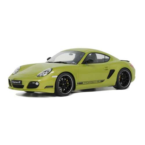 Zöld 1:18 méretarányú Porsche Cayman R modell a GT Spirit-től - Modell és makett