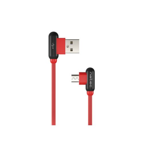 Cablu USB Natec USB-A - MicroUSB 1 m Roșu (NKA-1199)