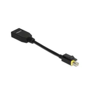 DELOCK mini DP 1.4 auf DP Adapter mit Rastfunktion, 8K 60Hz, schwarz - Delock DisplayPort-Konverter