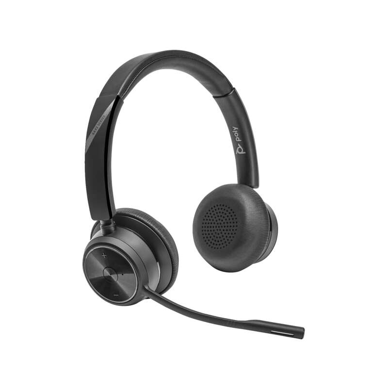 Hp poly savi 7420 office dect wireless headset - fekete (8l560aa- abb)