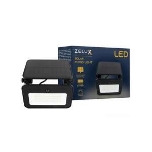 Zelux napelemes reflektor, 1000 lumen, LED, mozgásérzékelővel, állítható szög, vízálló, kültéri világítás - Stúdiófény és Reflektor