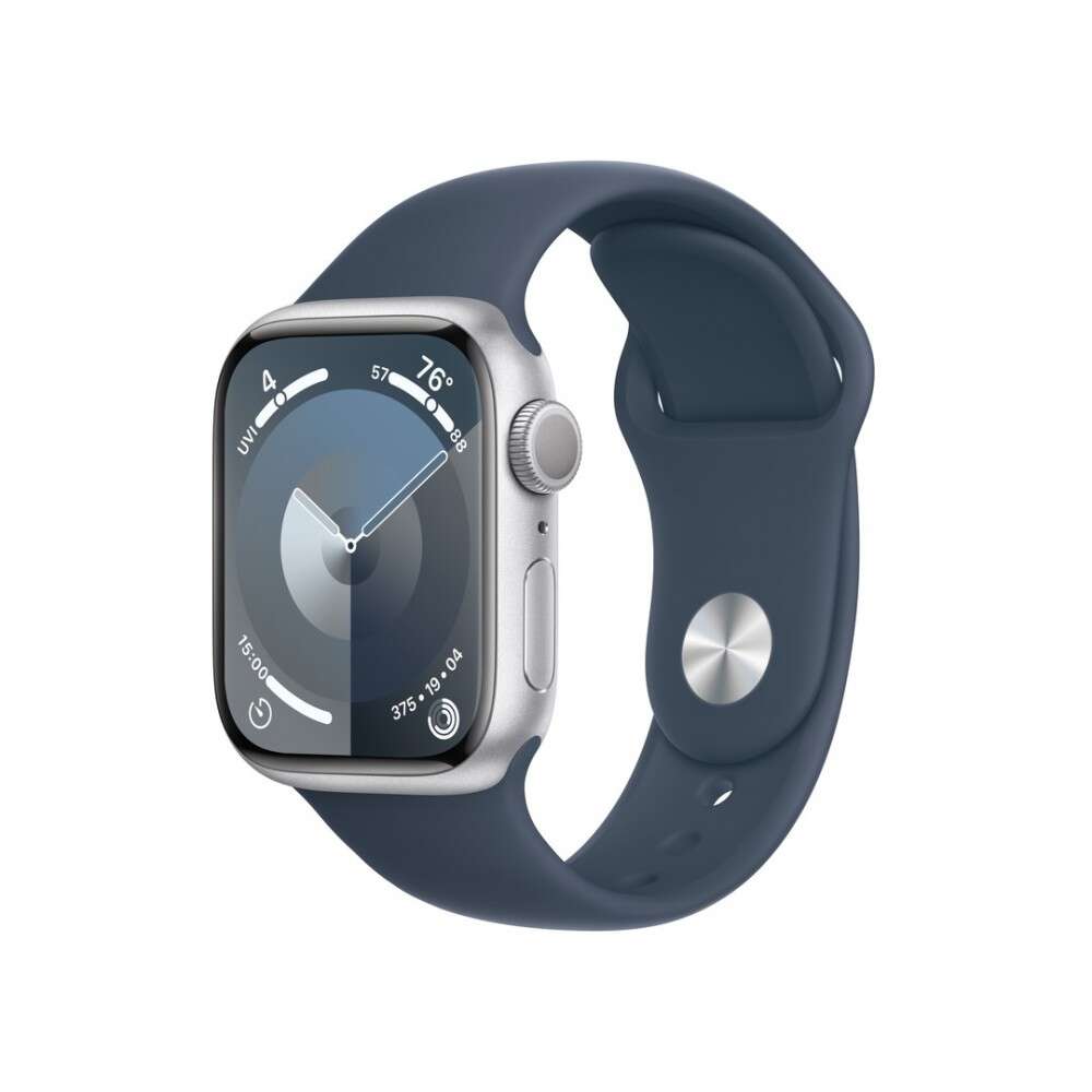 Apple watch series 9 gps (41mm) okosóra - ezüst aluminiumtok söté...