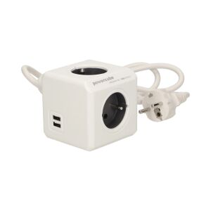 Allocacoc PowerCube Przedłużacz USB z wieloma gniazdami i portami USB - Dystrybutor