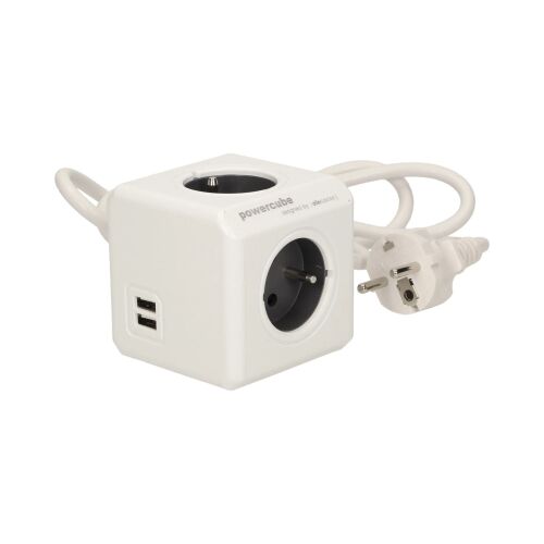 Allocacoc PowerCube Przedłużacz USB z wieloma gniazdami i portami USB