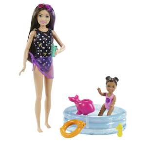 Barbie Skipper Babysitters - Medencéző Szett - 2 Baba