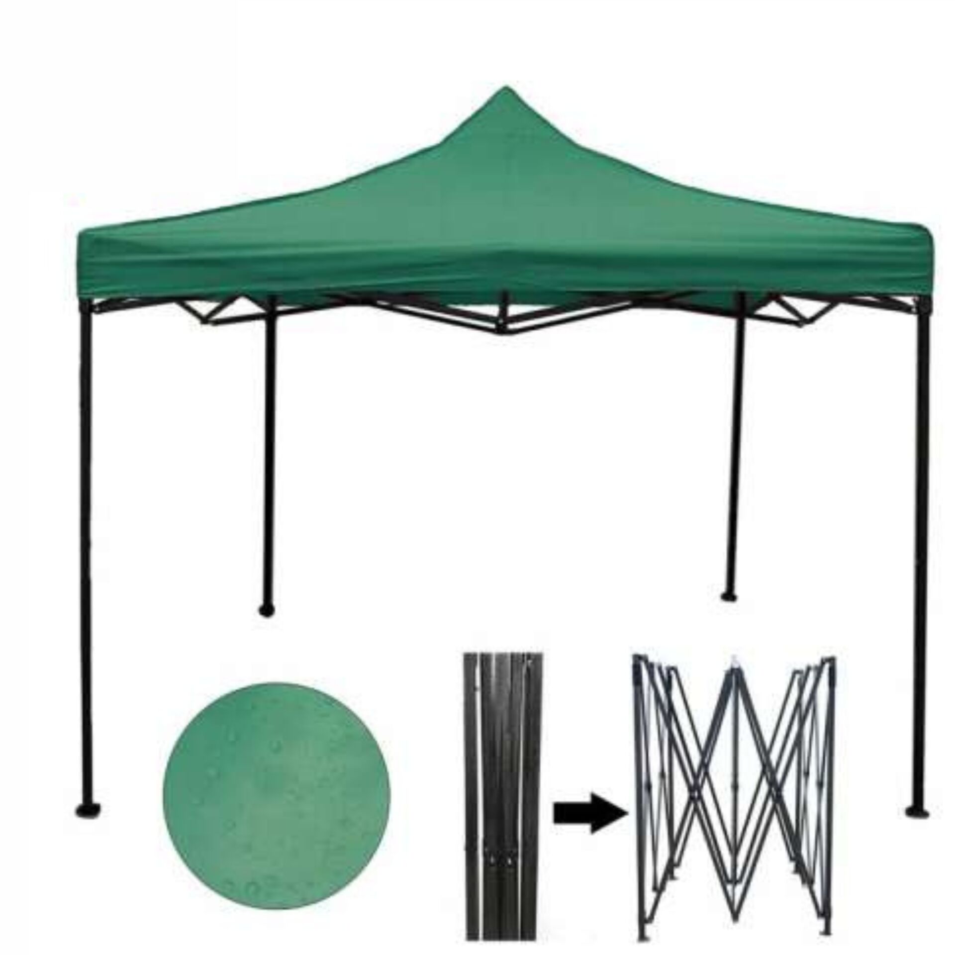 E-shop Pepita Skladací Záhradný Pavilón s UV ochranou 3x3m, Zelený