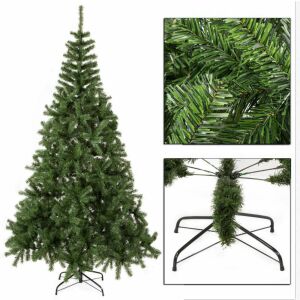 BipiLine Műfenyő 150cm + ajándék fém fenyőtalp, zöld,  2D levelek 128076600 - BipiLine