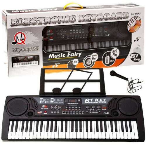 Big Oragny Szintetizátor KEYBOARD MQ-809 USB, mikrofon 96177882 - Játék hangszer