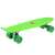 Zöld műanyag gördeszka zöld kerekekkel, #0575