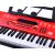 Jokomisiada Organy Keyboard z mikrofonem 61kl czerwone IN0132 96178657