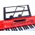 Jokomisiada Organy Keyboard z mikrofonem 61kl czerwone IN0132 96178657