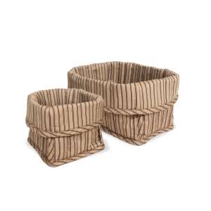 Nuuroo Lumi Kosárkészlet - 2 db, Krém Csíkos