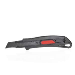 Tvardy T00083 multi-purpose cutter, black with red handle, SK2H steel blade - Wallpaper Cutter