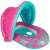 Inflatable Ring for Kids with Seat and Canopy, Pink, 1-2 Years Old, 18 kg 96192214