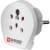 Skross travel adapter for India, Israel, Denmark to Europe, grounded
