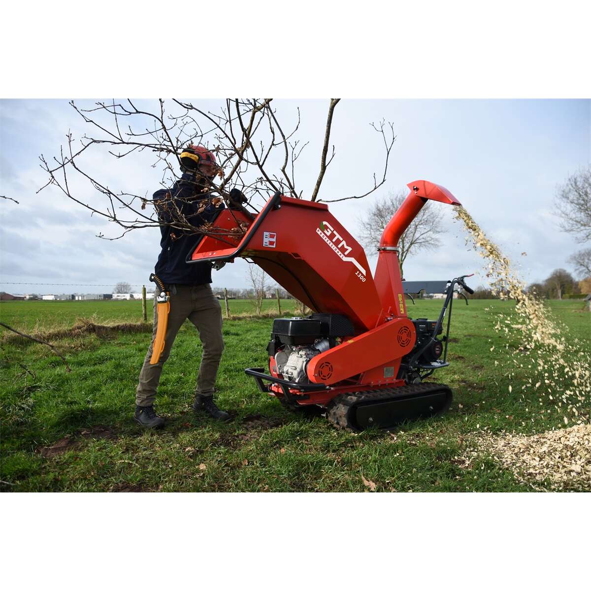 GTM GTS 1300 RG Hernyótalpas önjáró benzinmotoros ágaprító