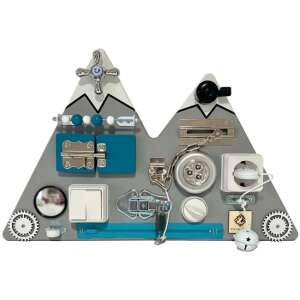 Montessori Hegy Busy Board - Játéktábla - 52x37 cm