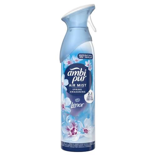 Ambi Pur Air Mist Spring Awakening odświeżacz powietrza w sprayu, 185ml, zwalcza nieprzyjemne zapachy i odświeża lekkim, zielonym zapachem inspirowanym Lenorem