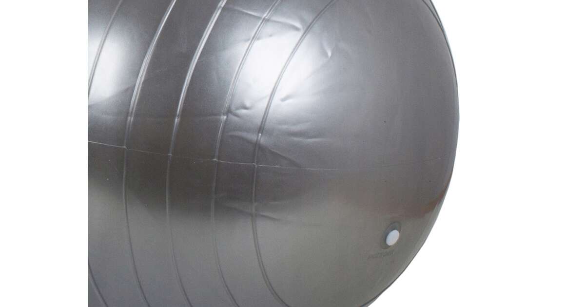 Fitnesz labda pumpával - mogyoró alakú - ezüst | Pepita.hu