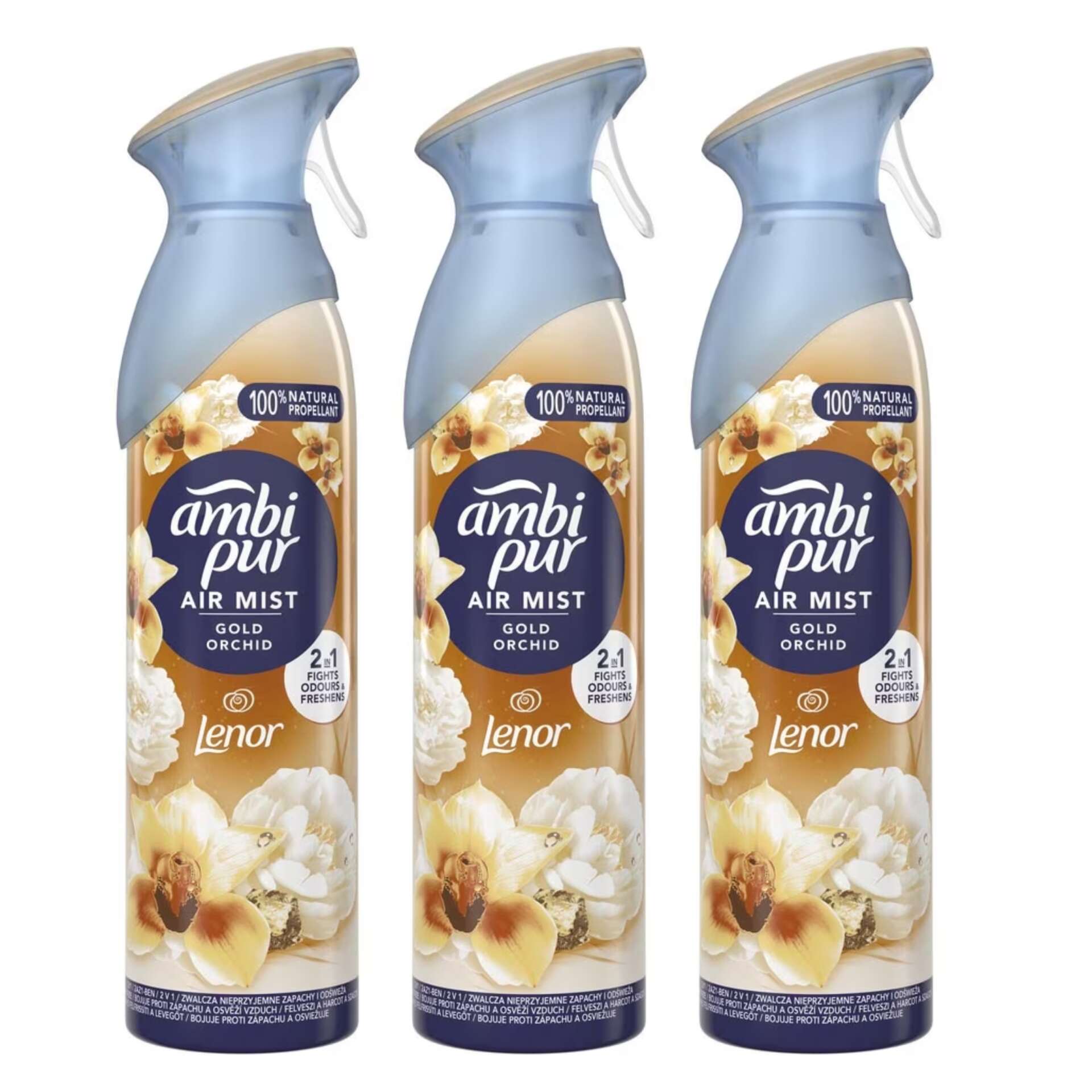 Ambi Pur Gold Orchid Légfrissítő spray 3x185ml