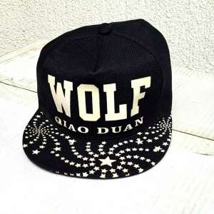 Șapcă de baseball neagră MBrands cu inscripția WOLF, care strălucește în întuneric - Șepci de baseball pentru bărbați