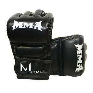 Mbrands MMA Gloves, 8-10 oz, black, for sparring and bag work - Body shaping